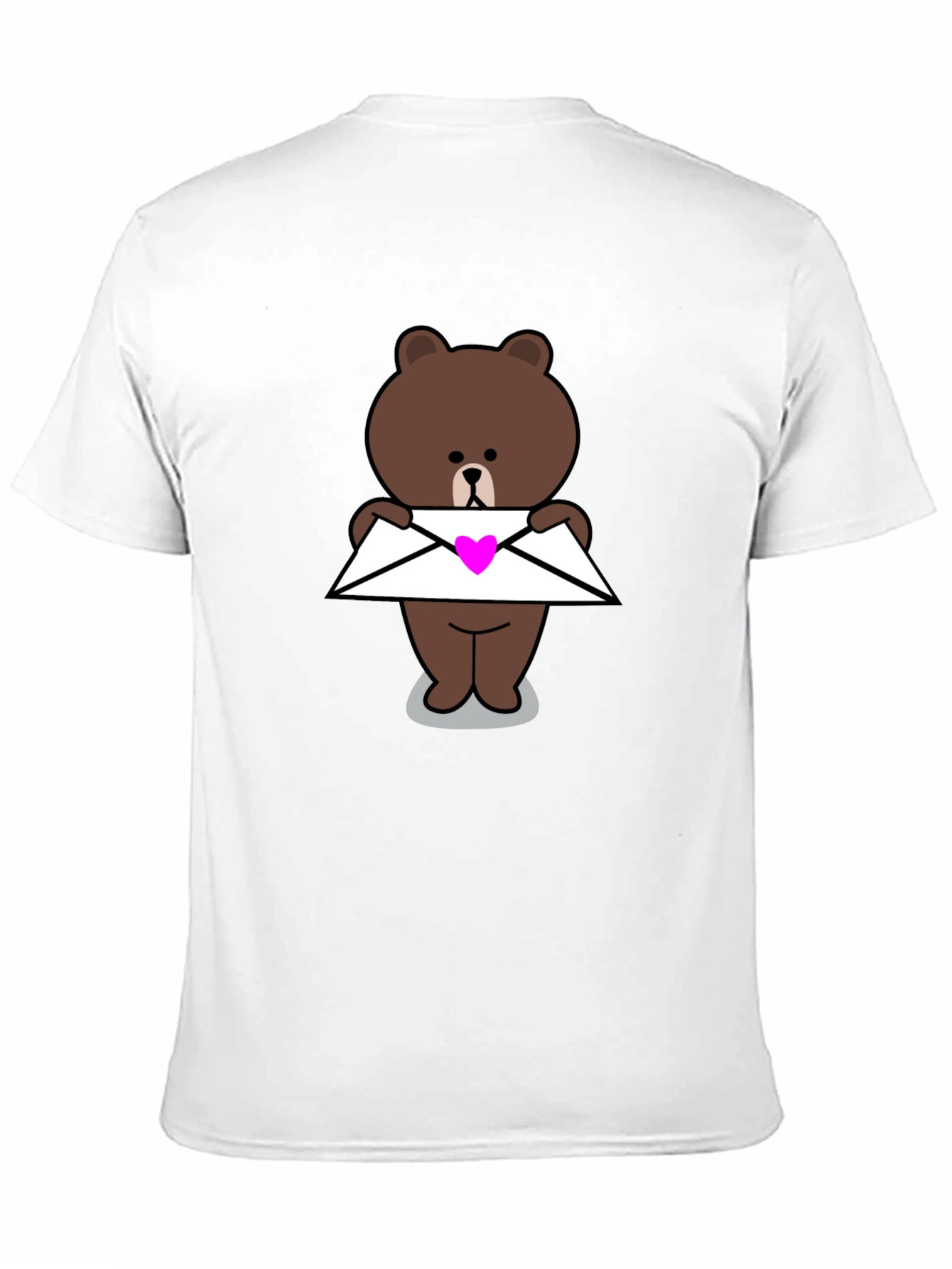 Cute Bear with Heart Envelope T-Shirt