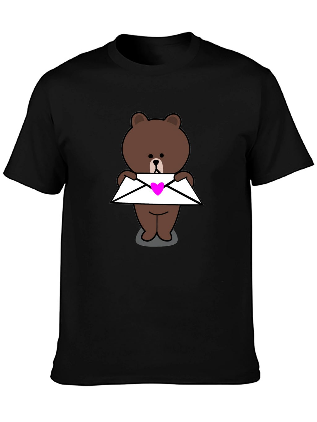 Cute Bear with Heart Envelope T-Shirt
