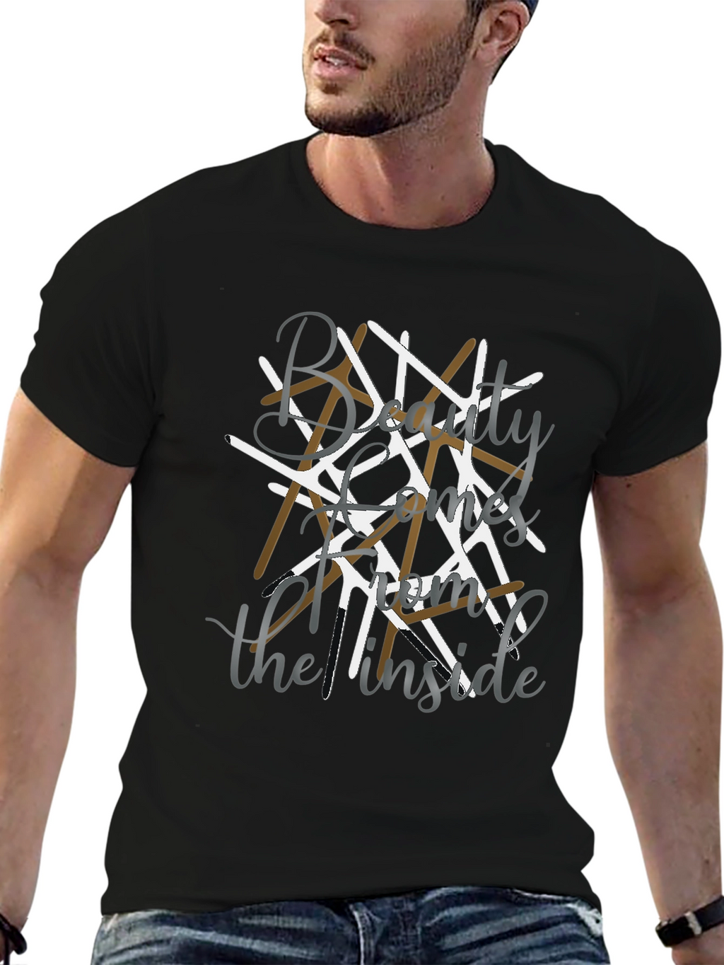 Beauty Comes from the Inside Black Tee