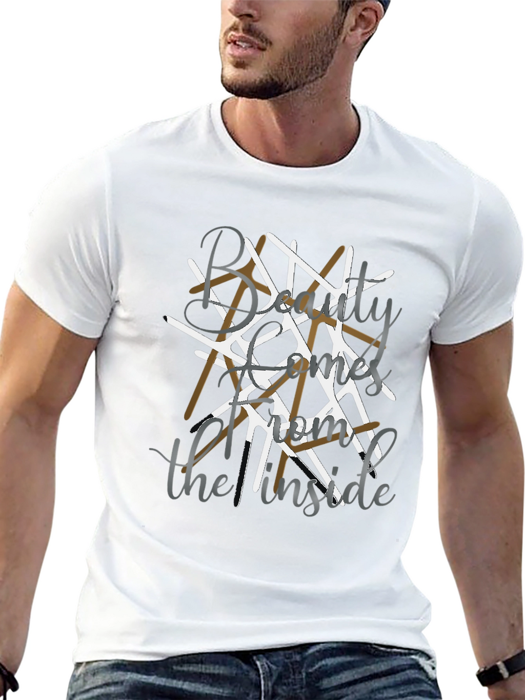 Beauty Comes from the Inside Black Tee