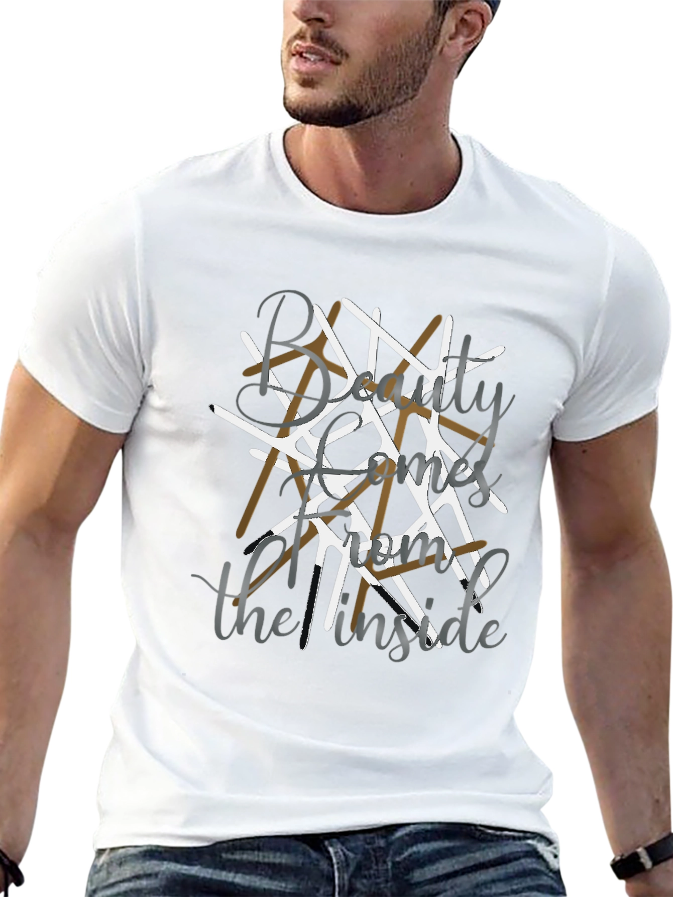Beauty Comes from the Inside Black Tee