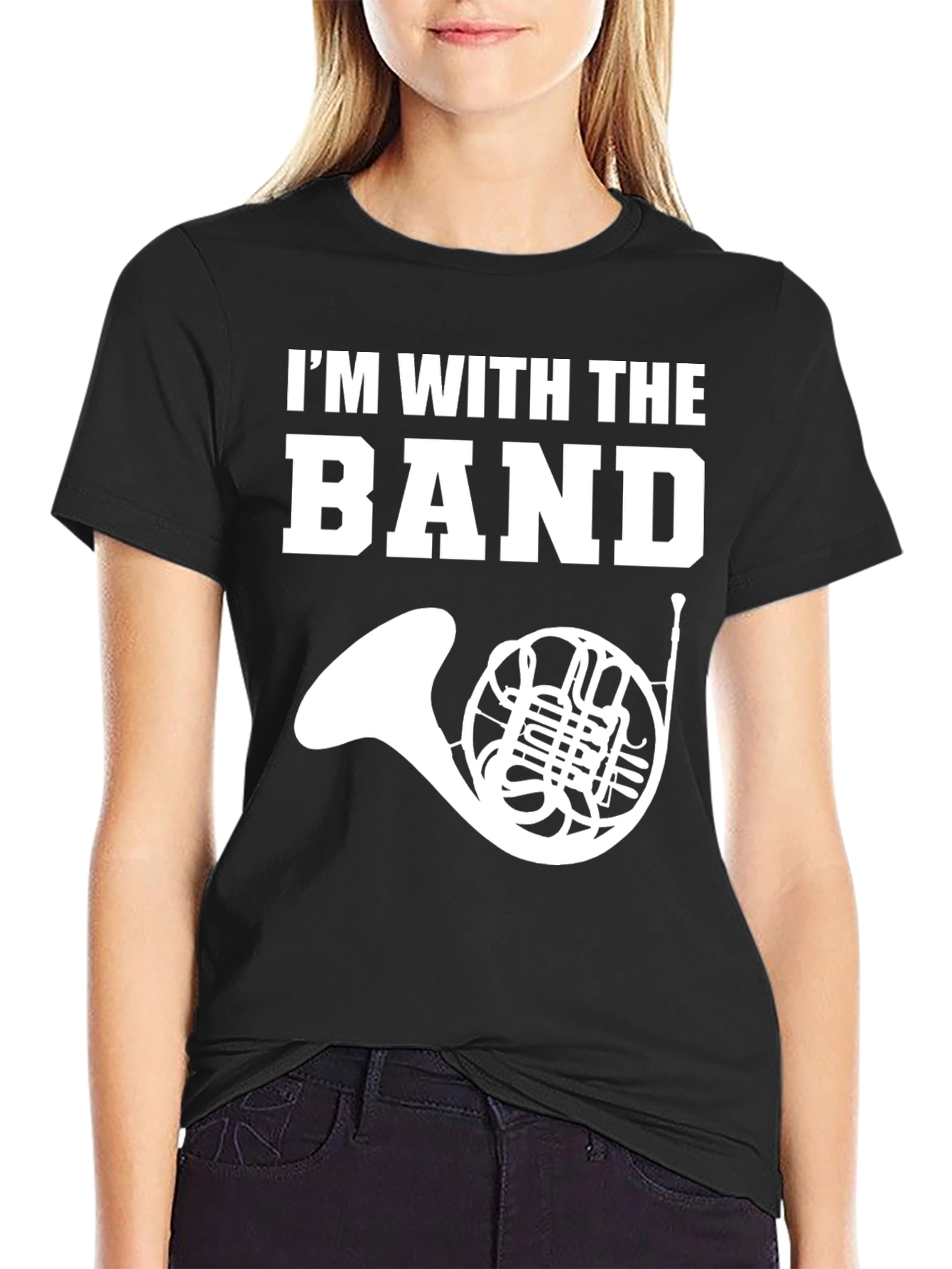 Im With the Band T-Shirt - French Horn Graphic Tee
