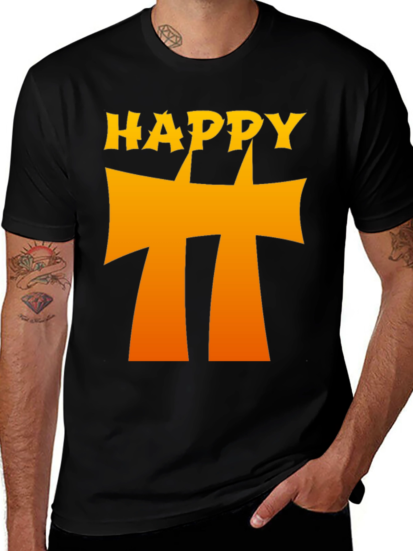 Happy Pi Day T-Shirt - Black Novelty Math Tee