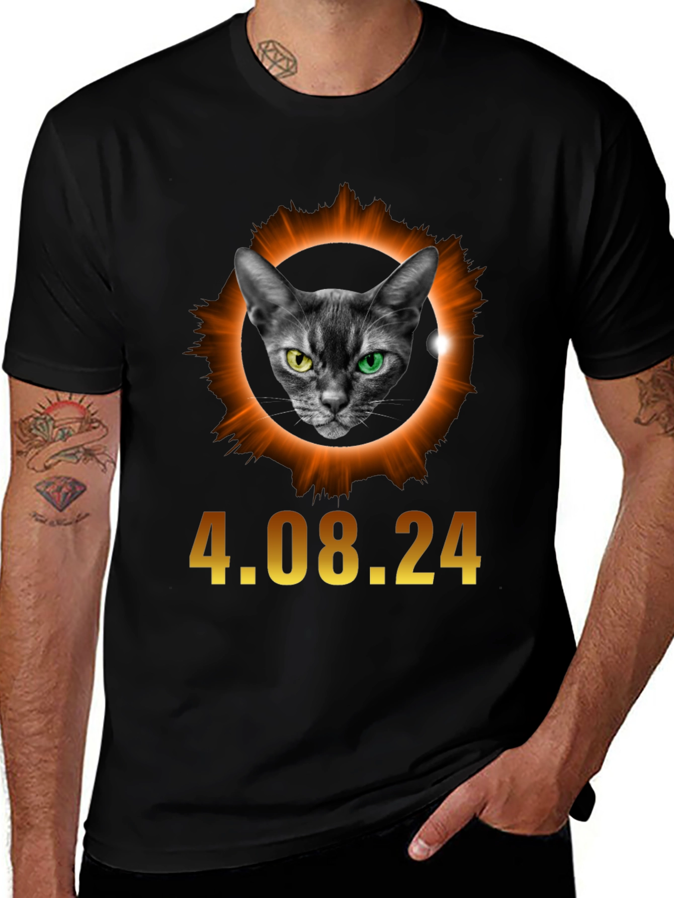 Eclipse Cat T-Shirt - April 8 2024