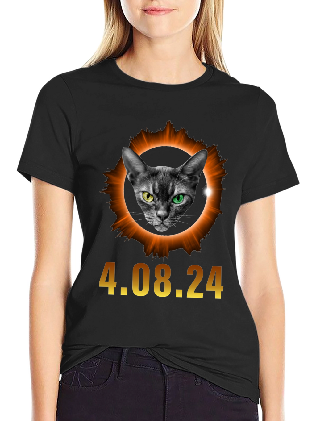 Eclipse Cat T-Shirt - April 8 2024