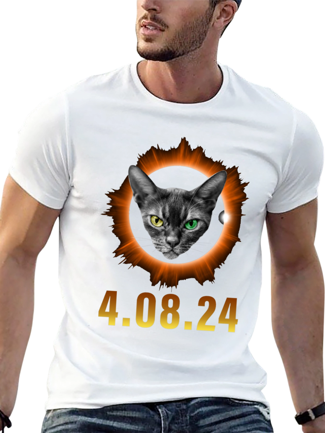 Eclipse Cat T-Shirt - April 8 2024