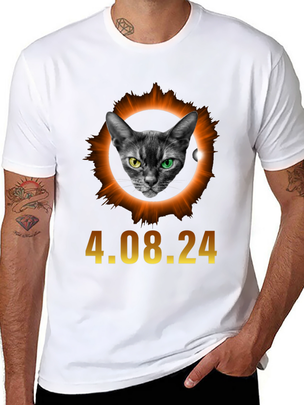 Eclipse Cat T-Shirt - April 8 2024