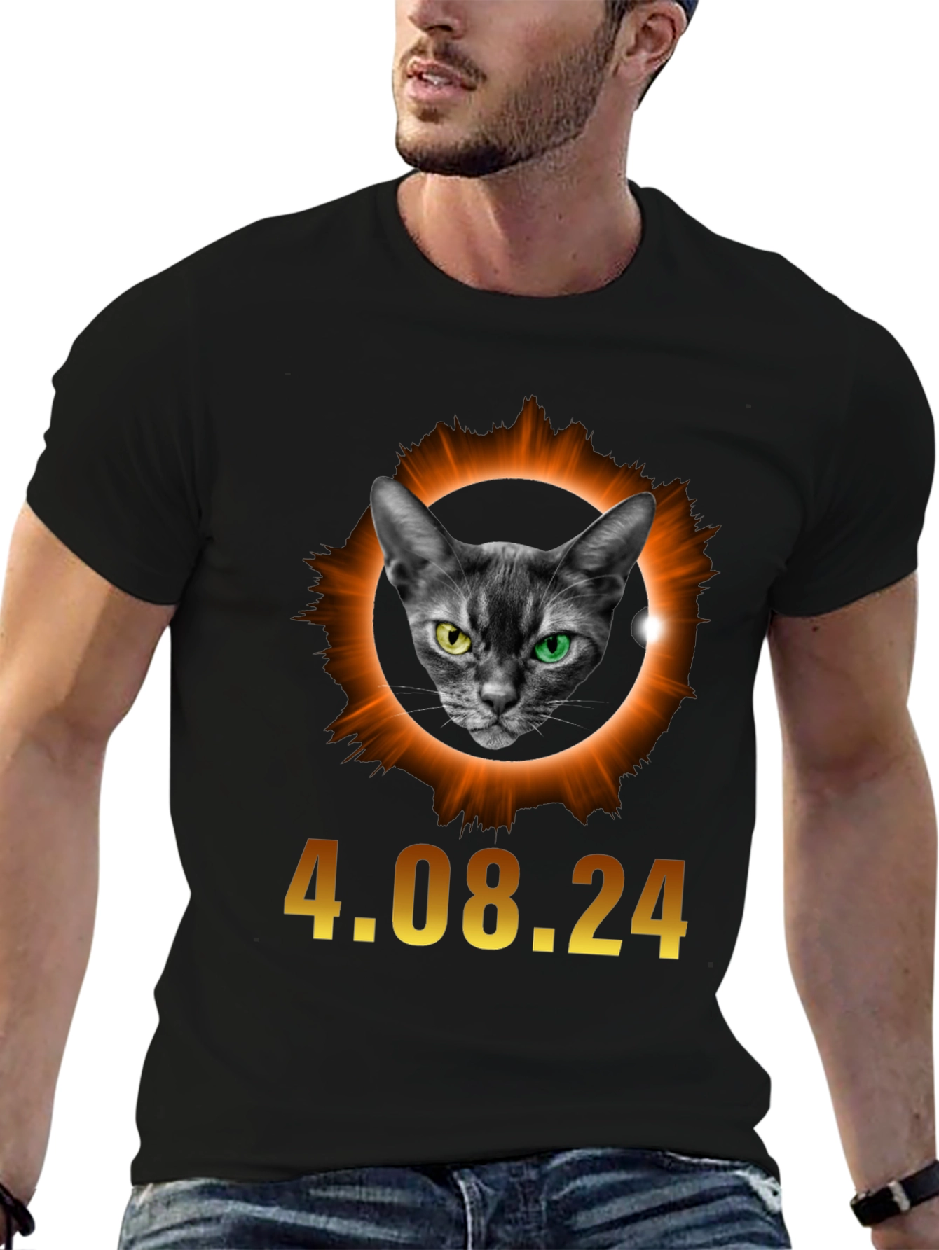 Eclipse Cat T-Shirt - April 8 2024