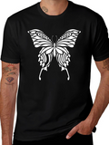 Butterfly Graphic Black T-Shirt