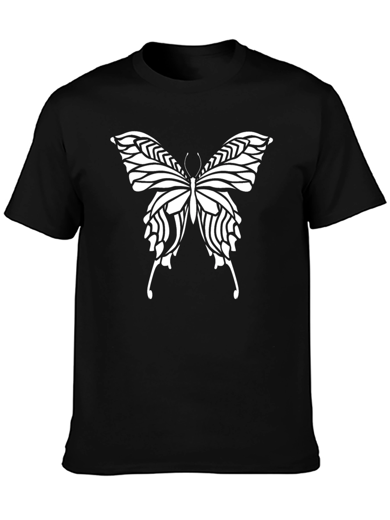 Butterfly Graphic Black T-Shirt