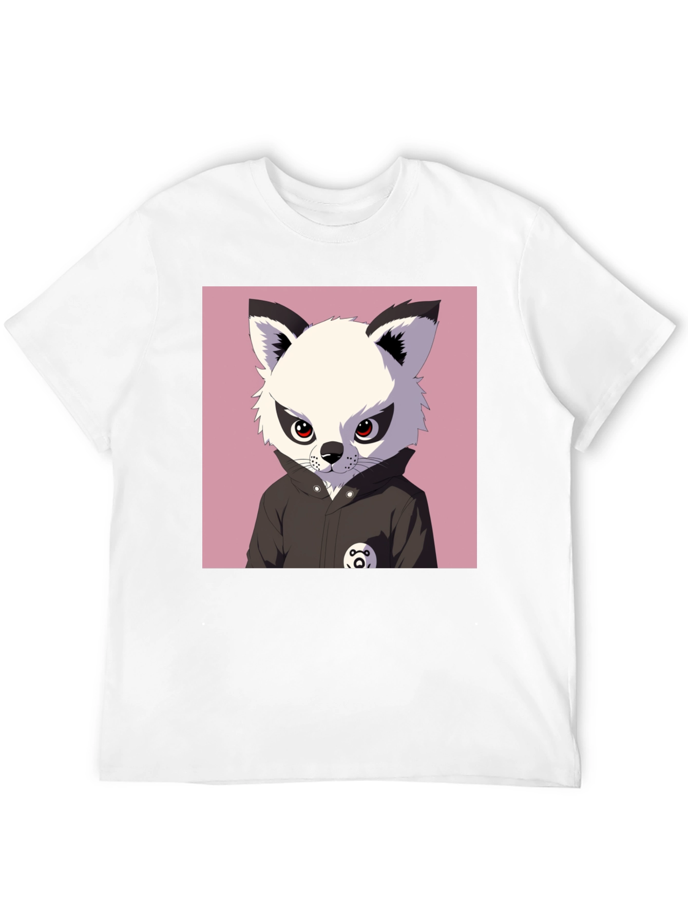 Cool Cartoon Fox T-Shirt - Black