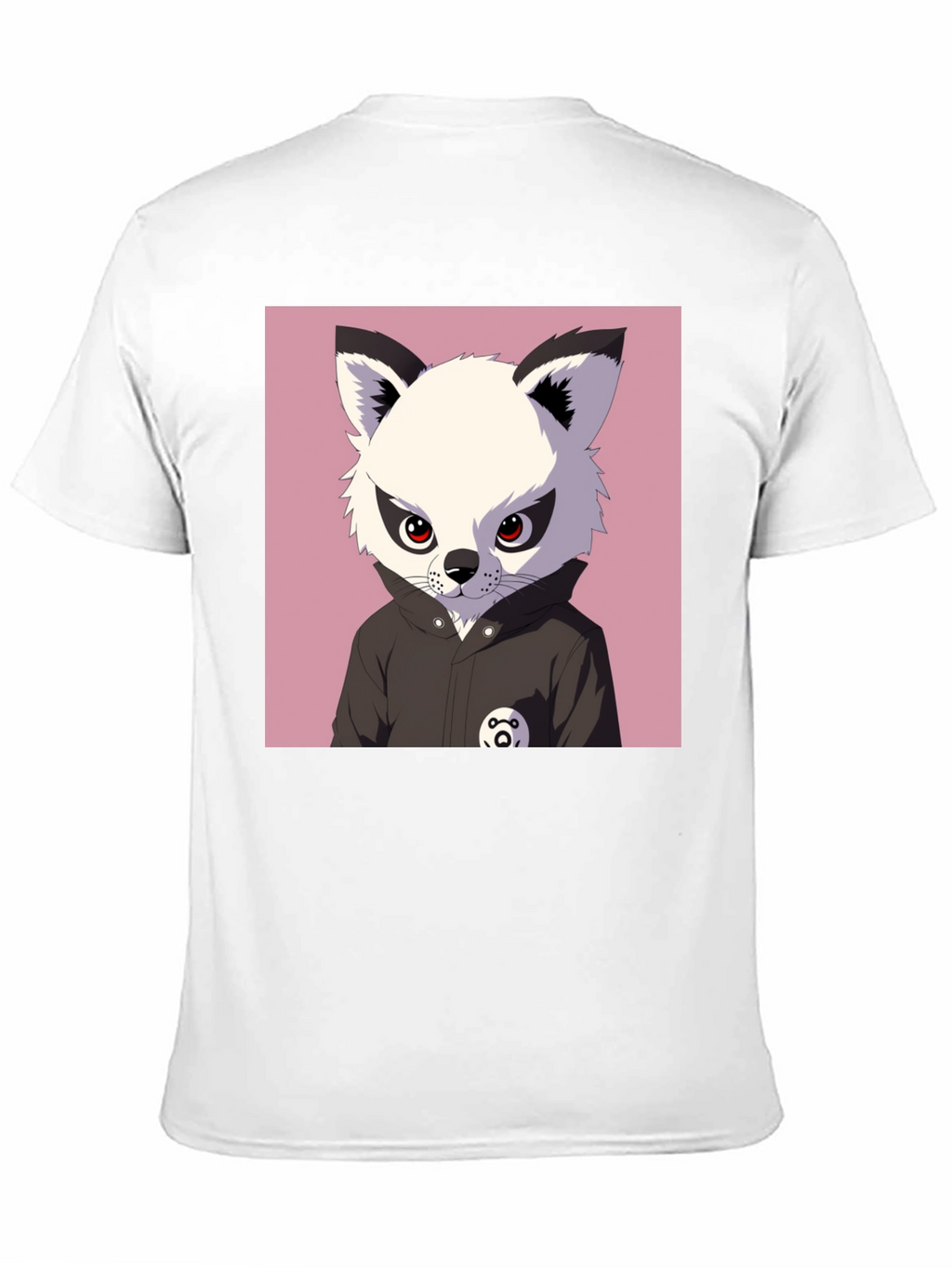 Cool Cartoon Fox T-Shirt - Black