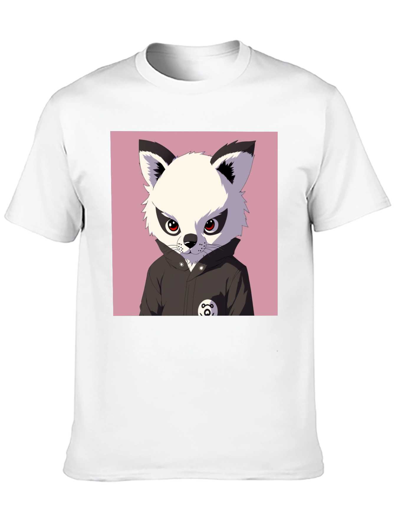 Cool Cartoon Fox T-Shirt - Black