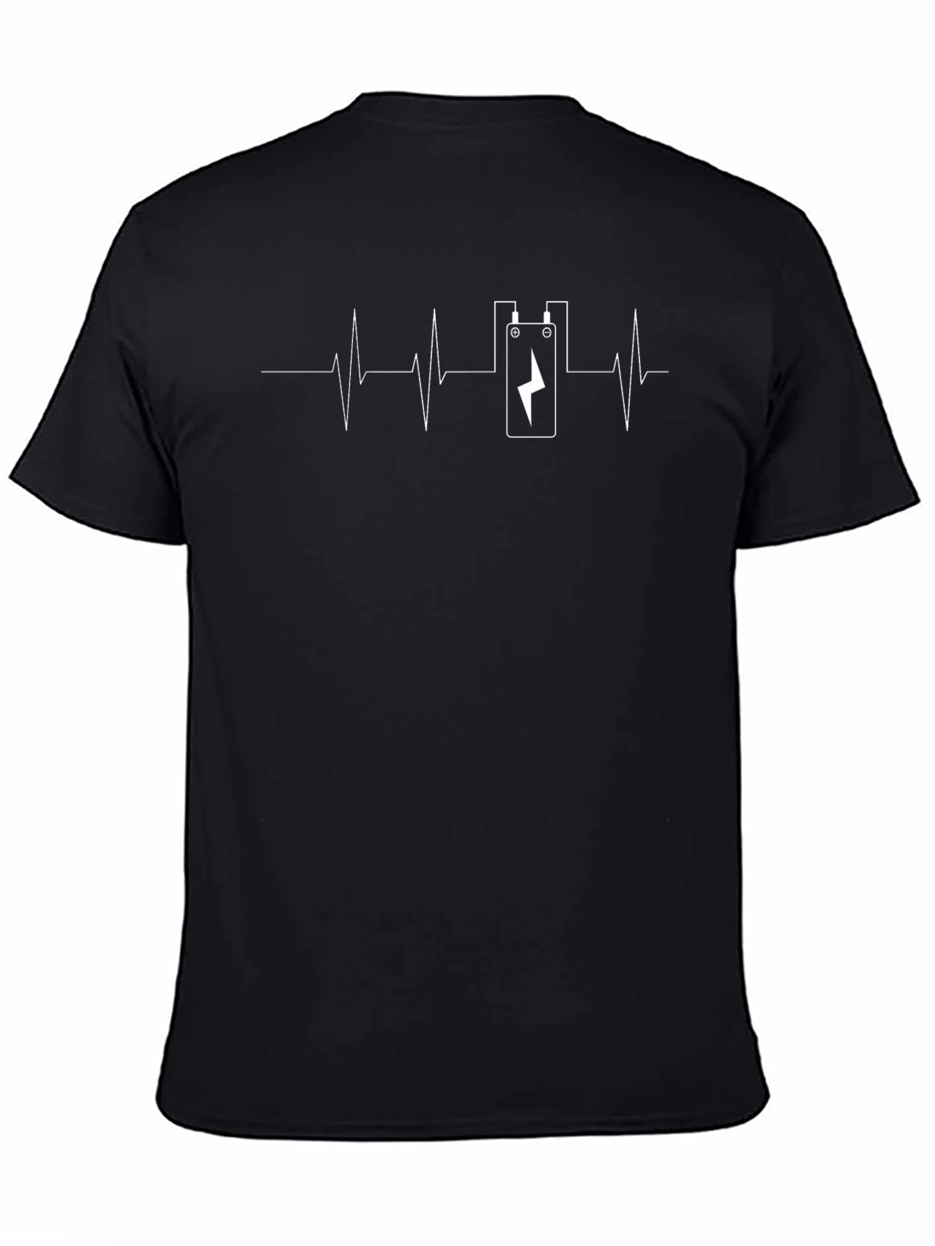 Guitar Pedal Heartbeat Graphic Tee - Black