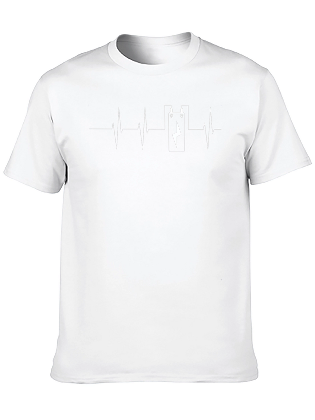 Guitar Pedal Heartbeat Graphic Tee - Black
