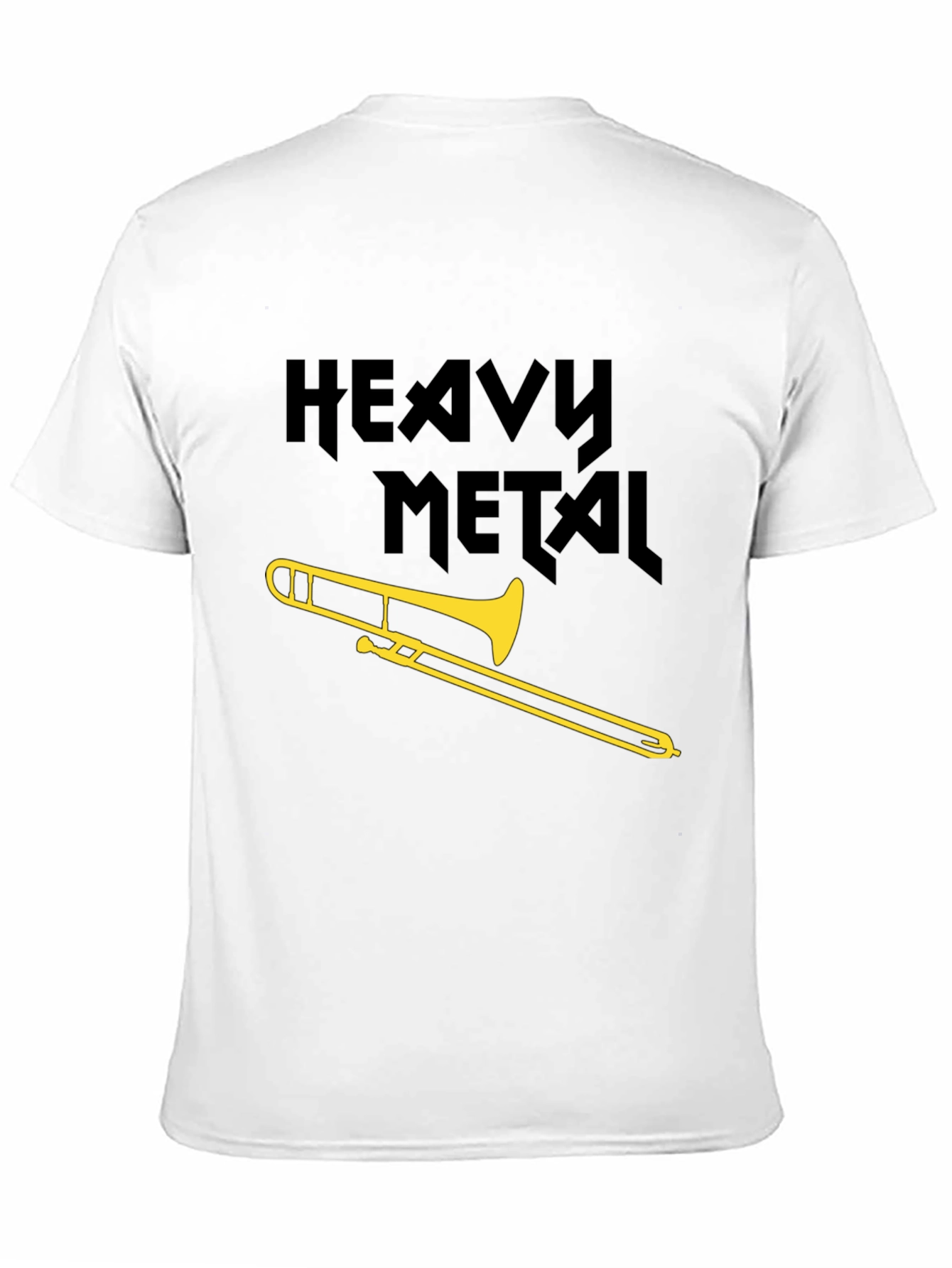 Heavy Metal Trombone Black Graphic Tee