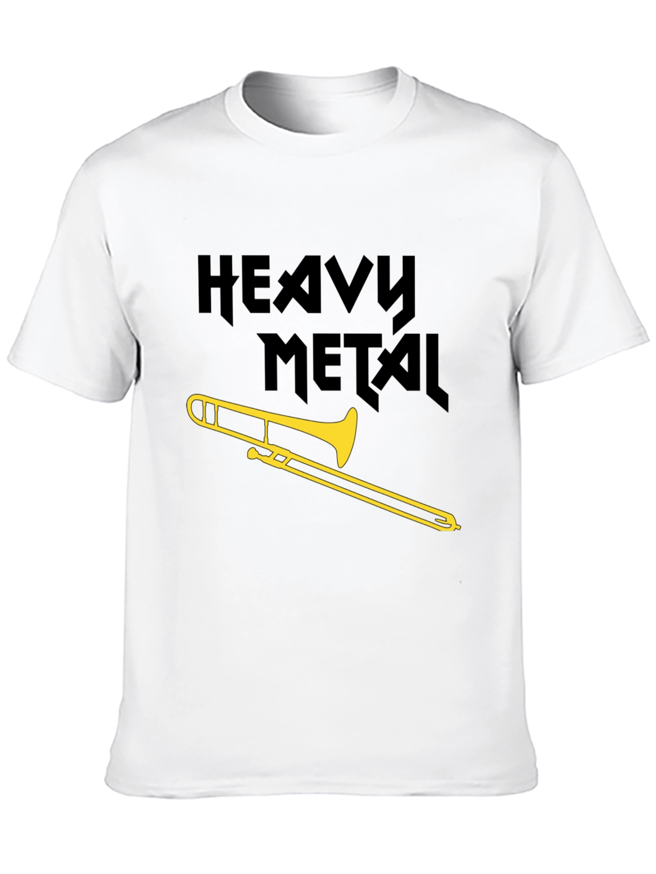 Heavy Metal Trombone Black Graphic Tee