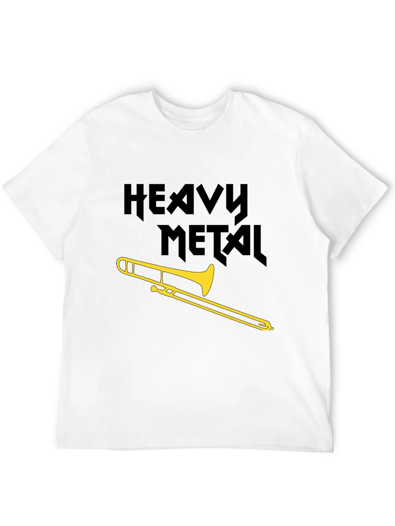 Heavy Metal Trombone Black Graphic Tee