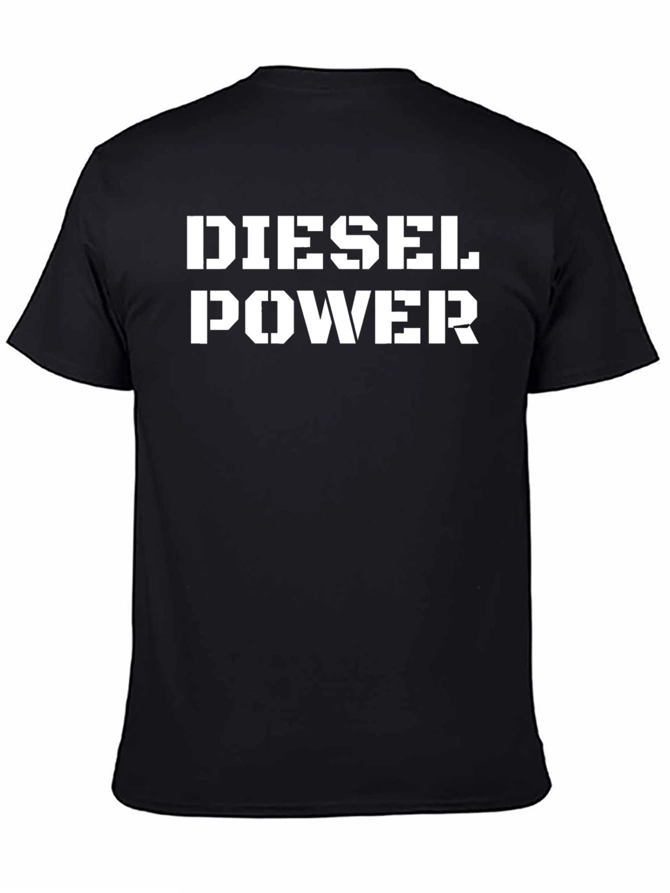 Diesel Power Black Graphic Tee - Bold Statement Shirt