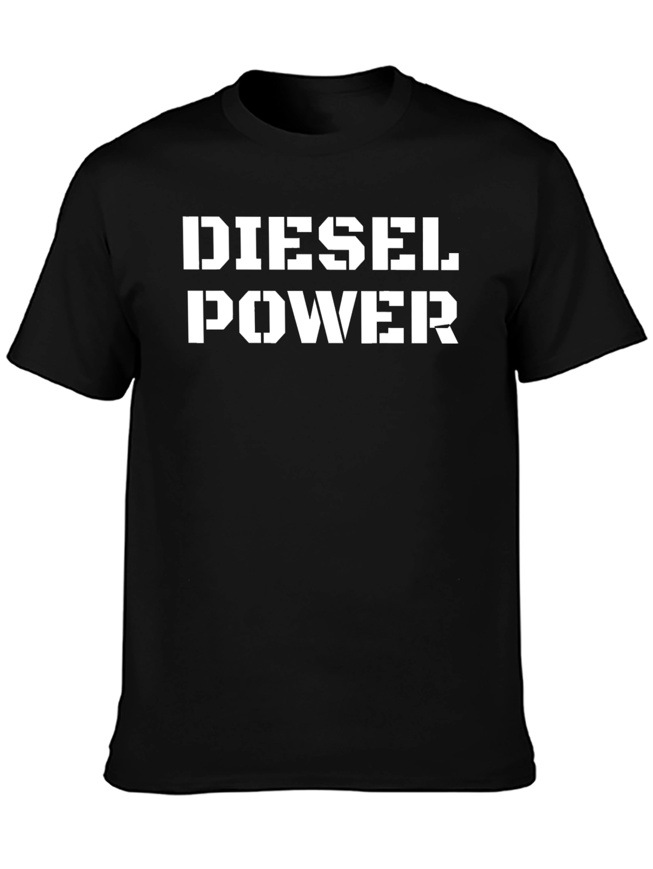Diesel Power Black Graphic Tee - Bold Statement Shirt