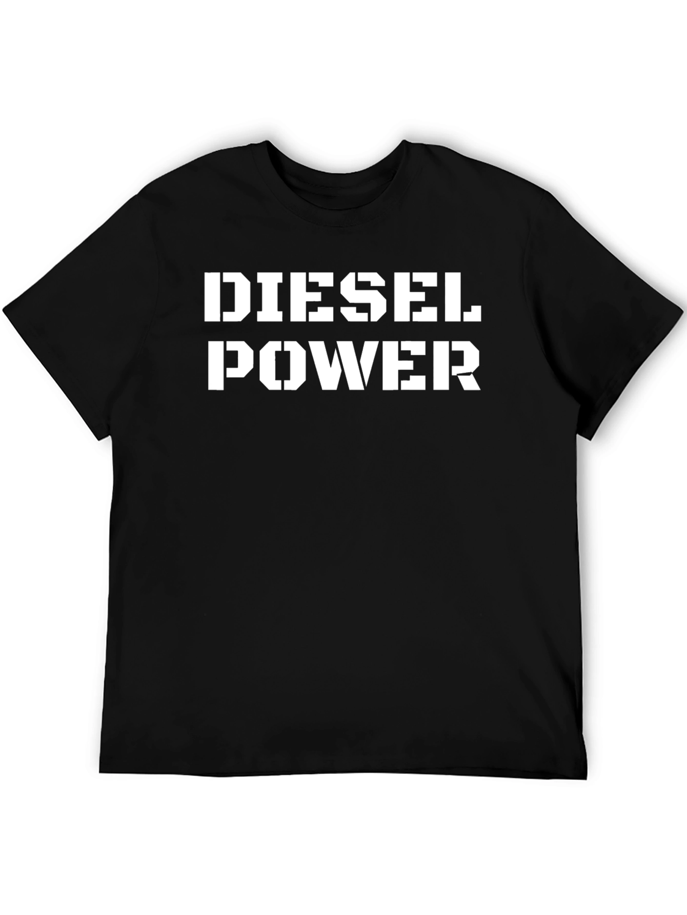 Diesel Power Black Graphic Tee - Bold Statement Shirt