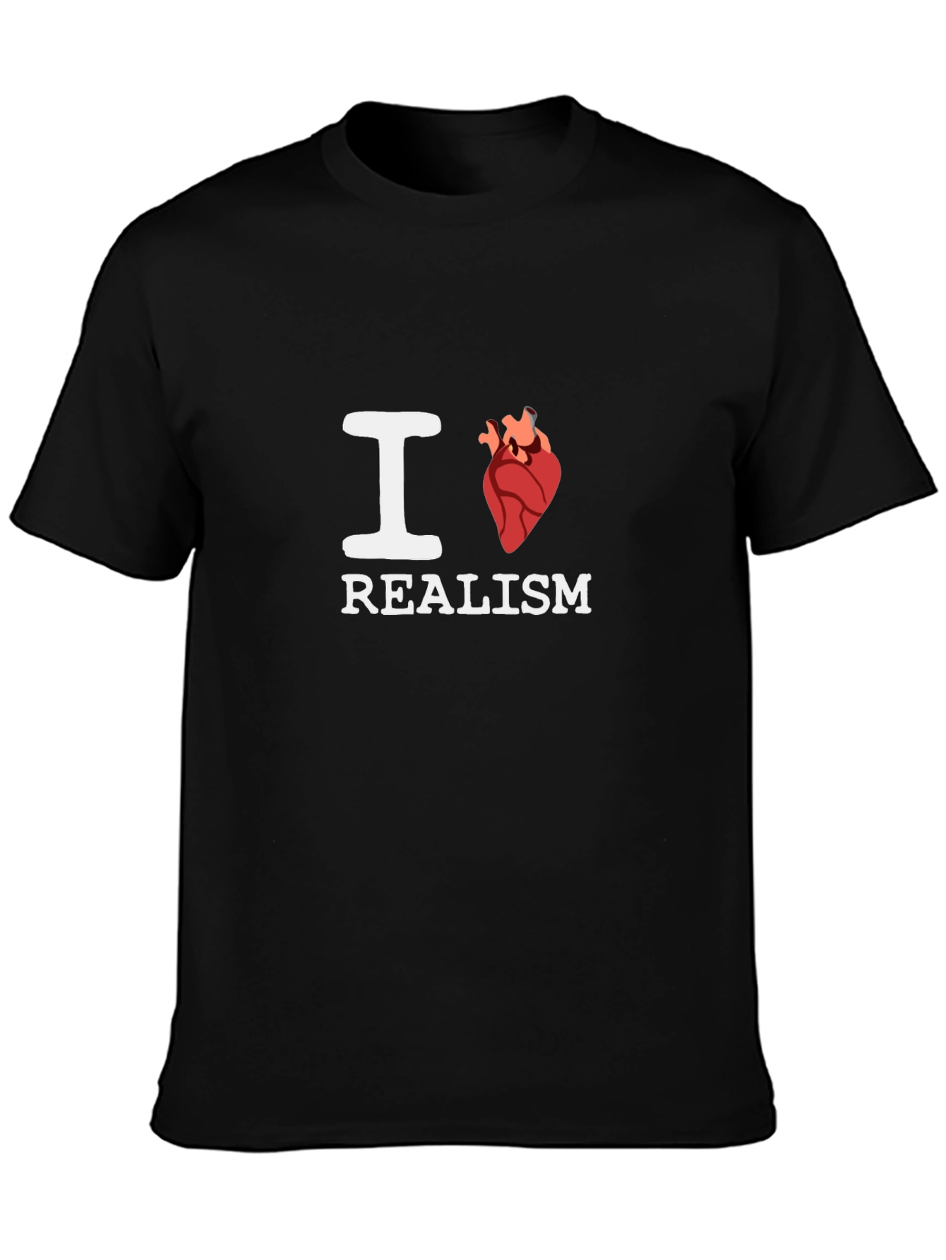 I Heart Realism Black T-Shirt