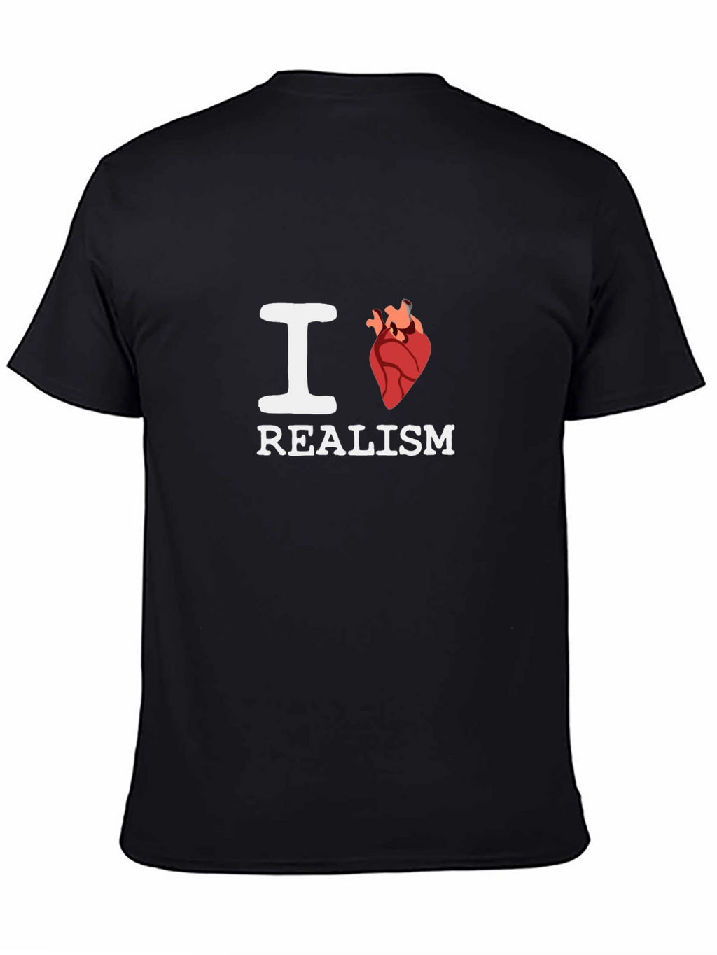 I Heart Realism Black T-Shirt