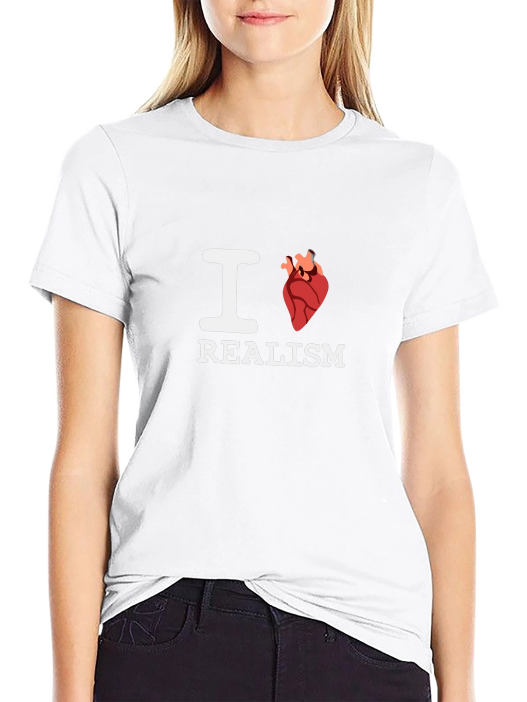 I Heart Realism Black T-Shirt