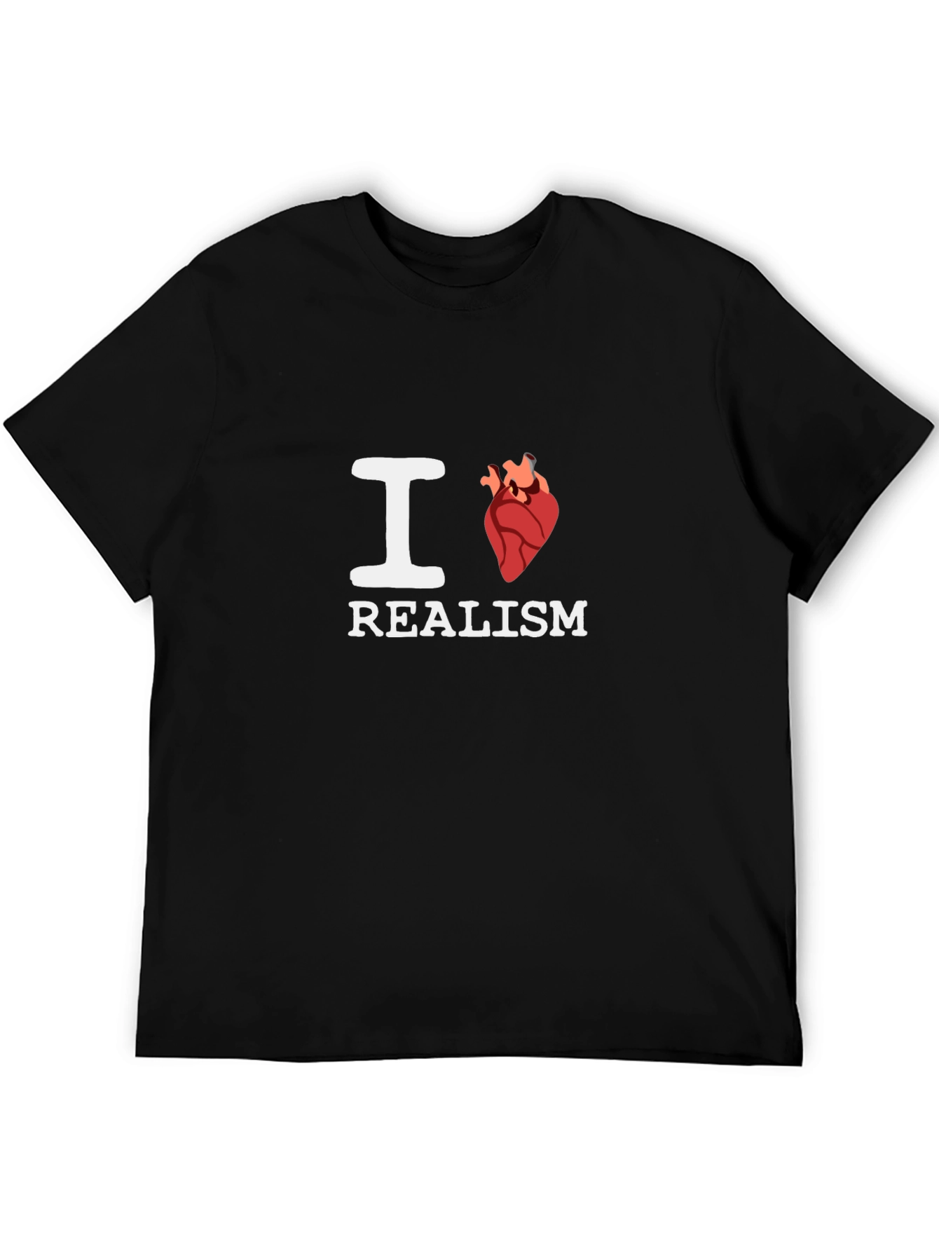 I Heart Realism Black T-Shirt