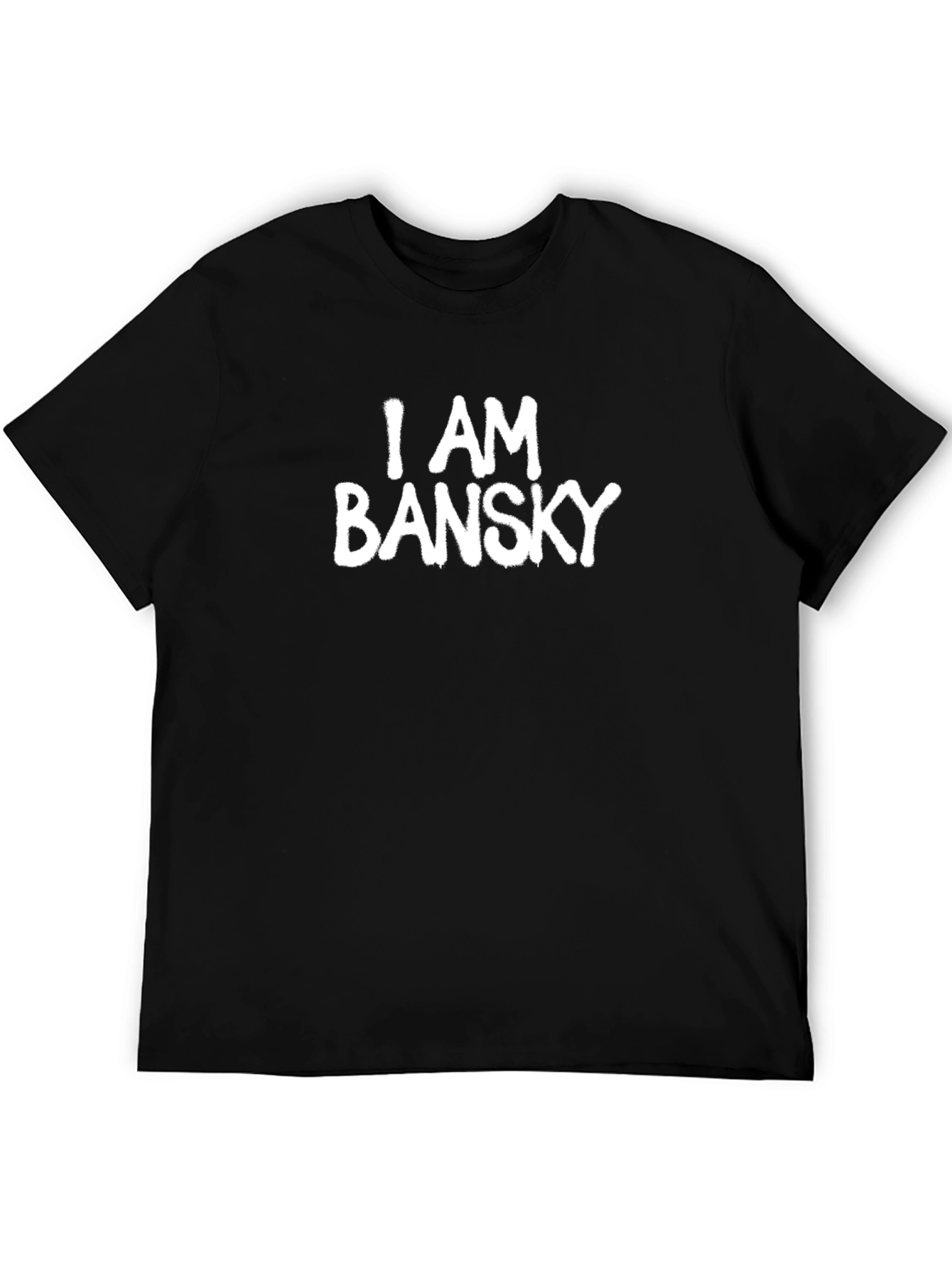 I AM BANKSY Graphic Tee - Black Cotton T-Shirt