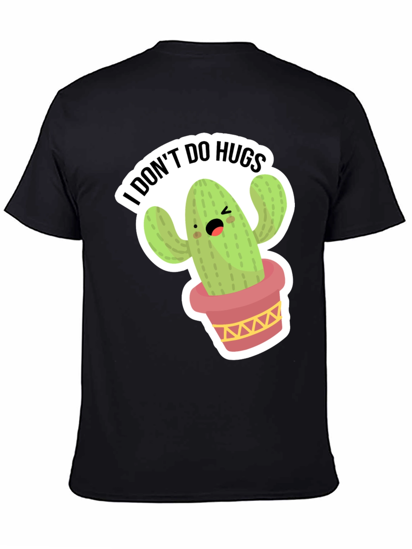 Funny Cactus T-Shirt - I Dont Do Hugs Graphic Tee