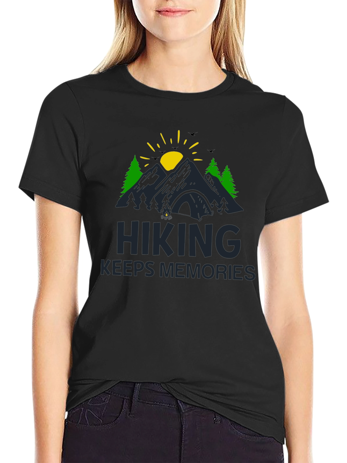 Hiking Keeps Memories Graphic T-Shirt