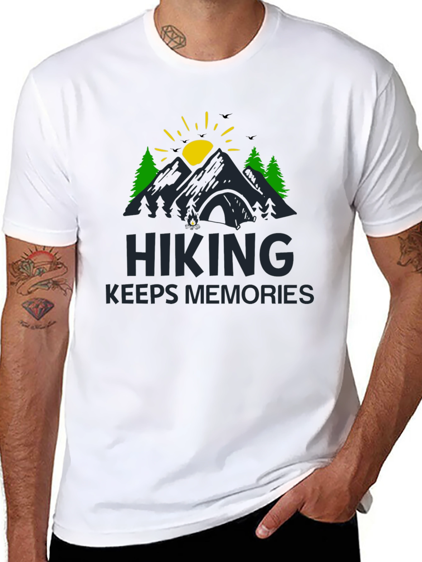 Hiking Keeps Memories Graphic T-Shirt