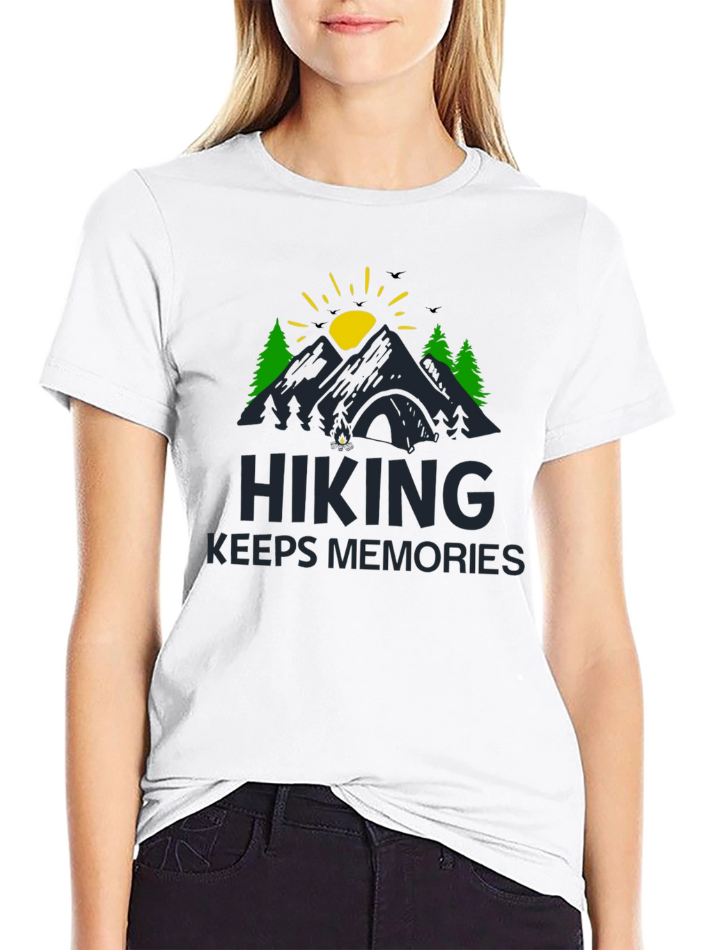 Hiking Keeps Memories Graphic T-Shirt