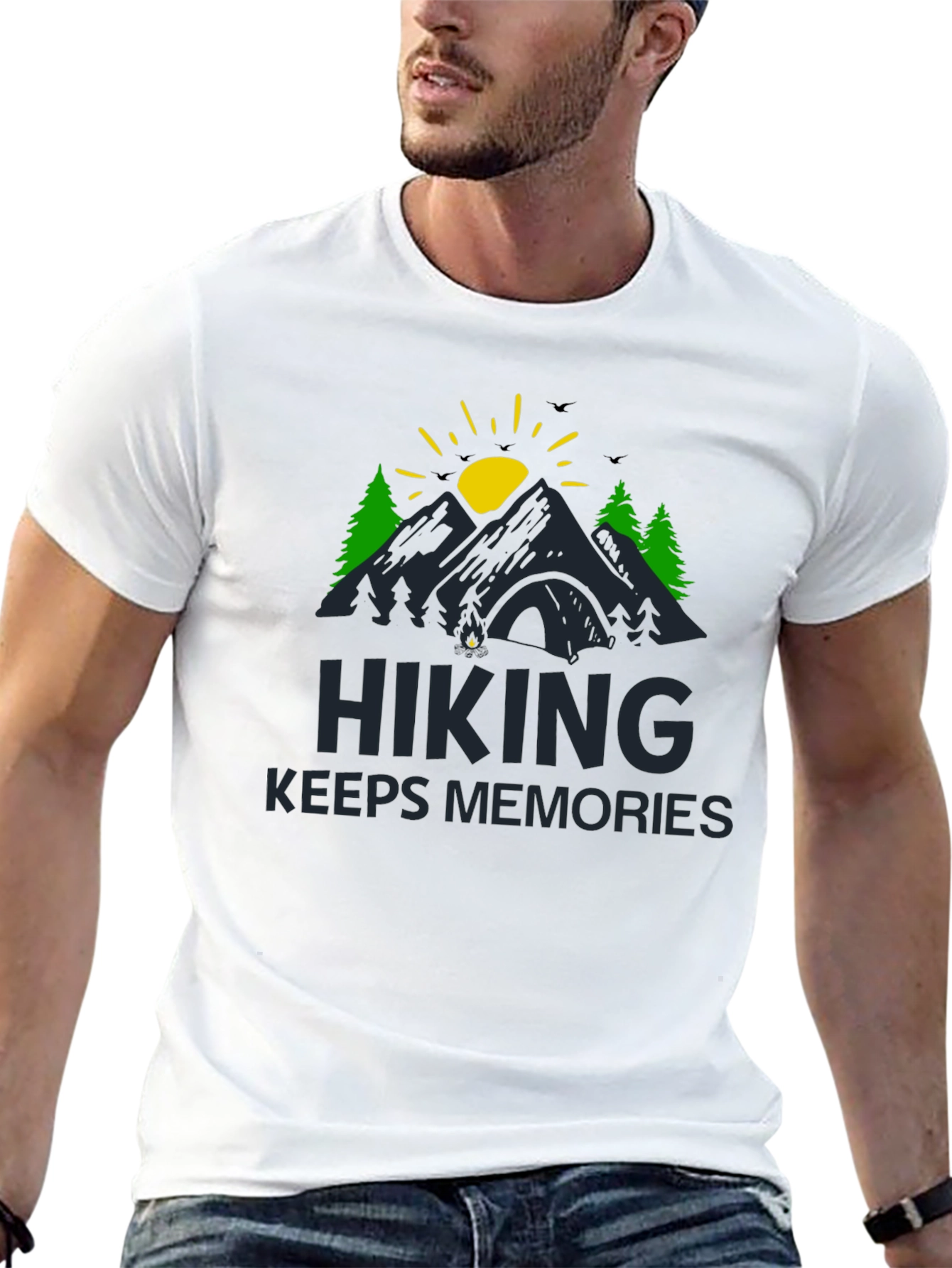 Hiking Keeps Memories Graphic T-Shirt