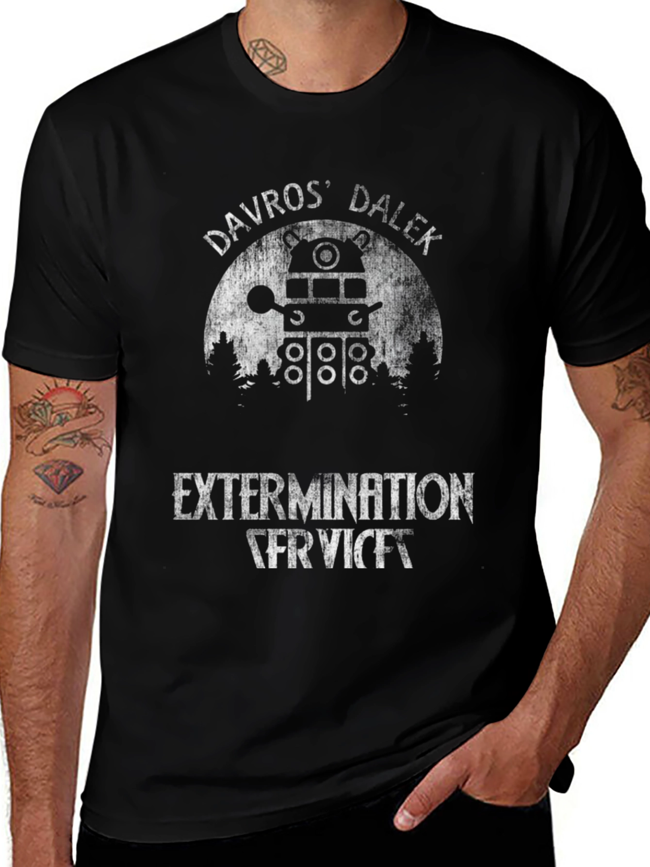 Davros Dalek Extermination Service T-Shirt