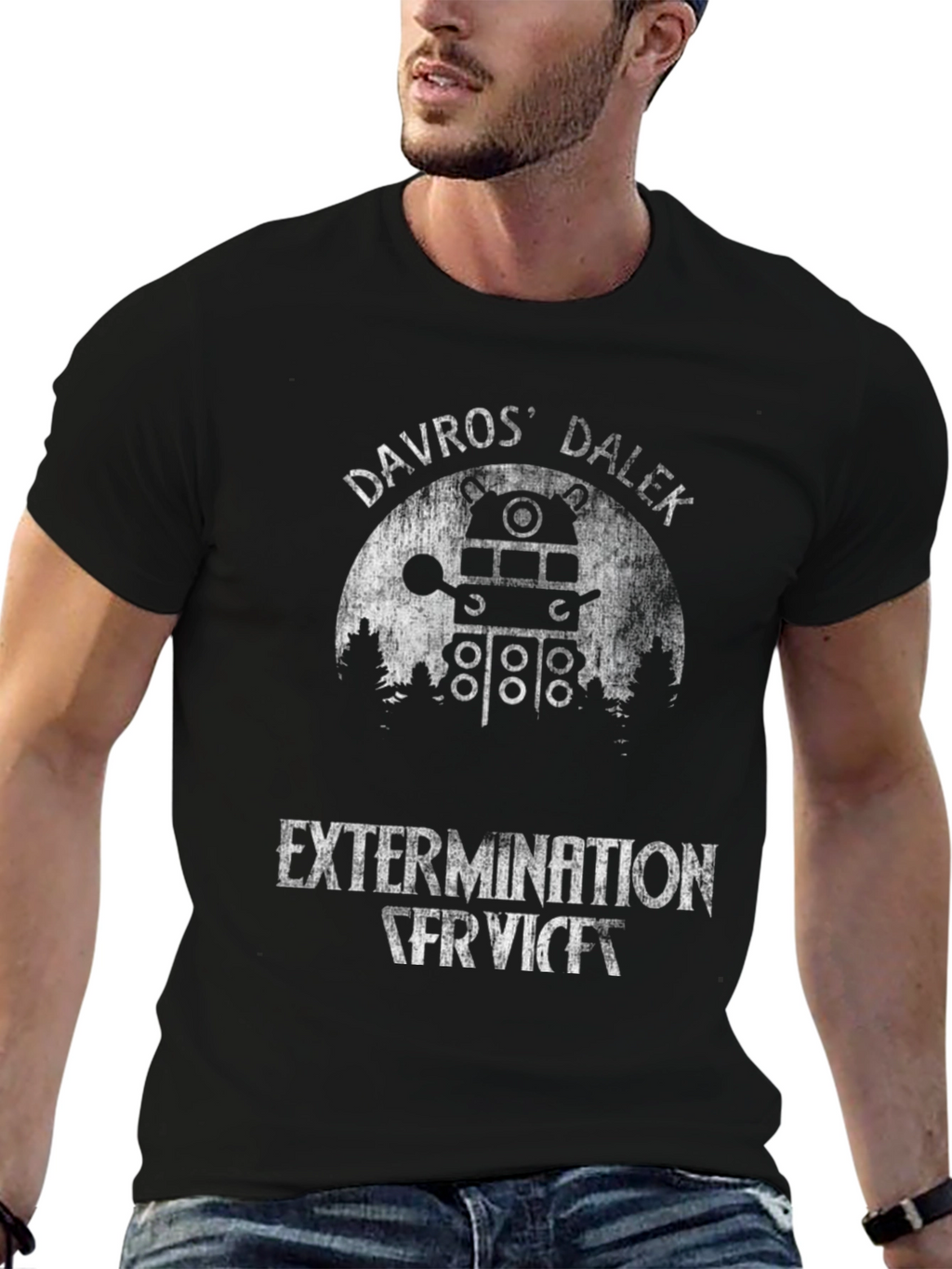Davros Dalek Extermination Service T-Shirt