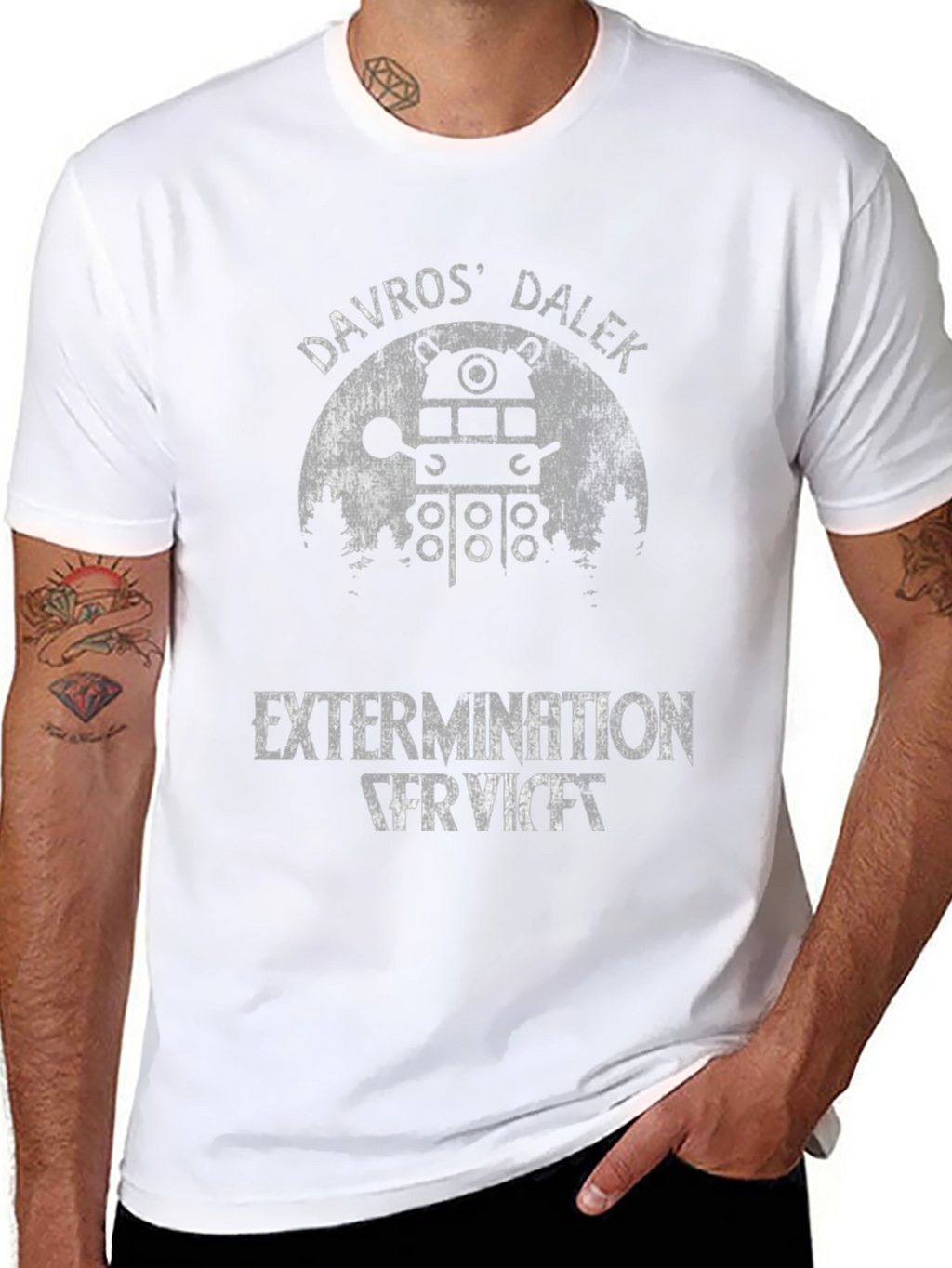 Davros Dalek Extermination Service T-Shirt