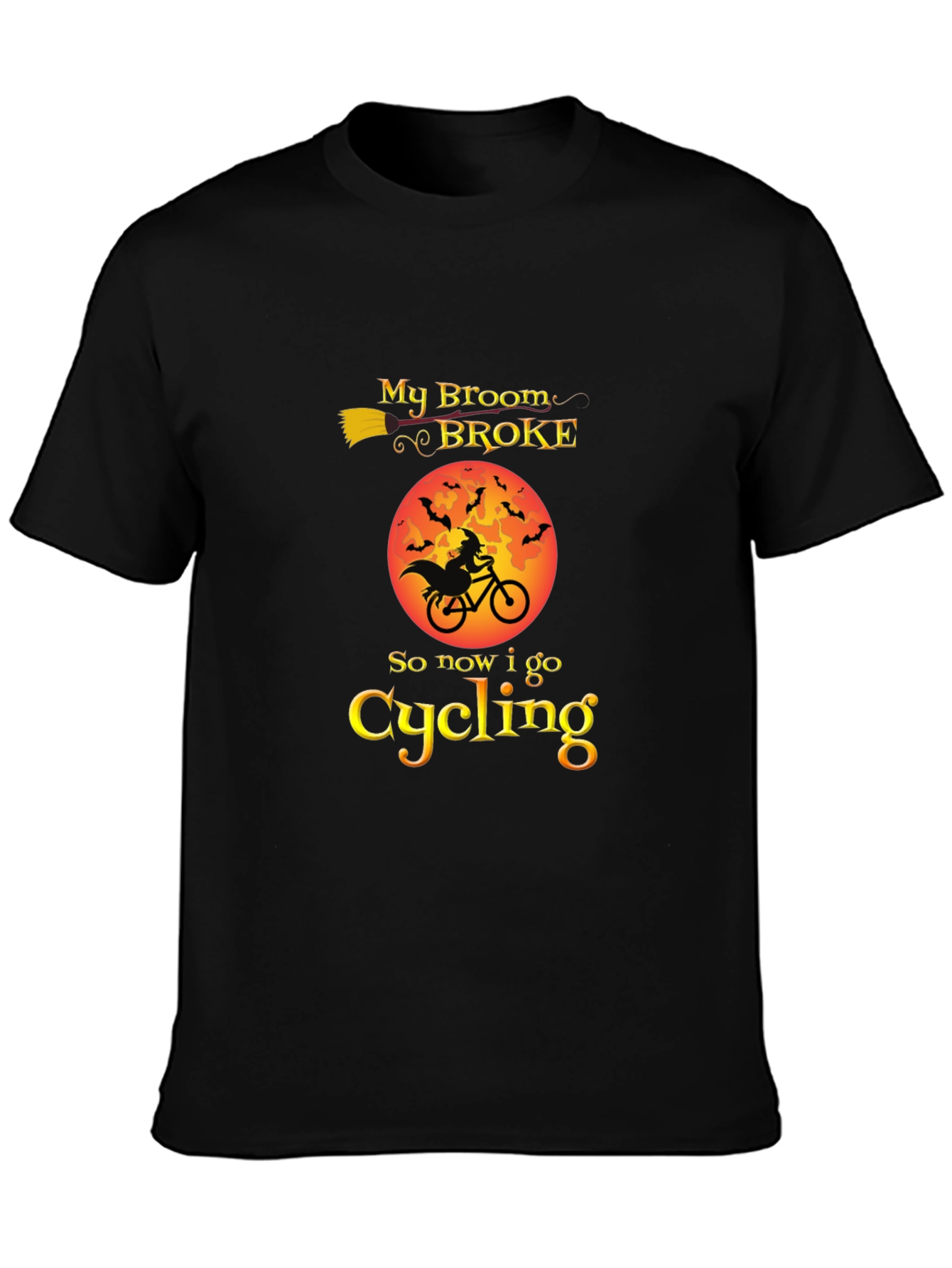 Halloween Witch Cycling T-Shirt