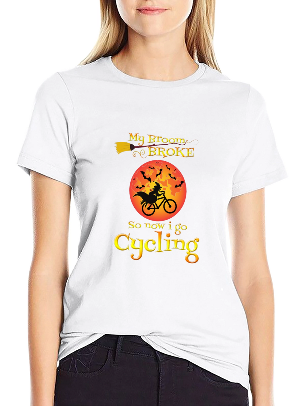 Halloween Witch Cycling T-Shirt