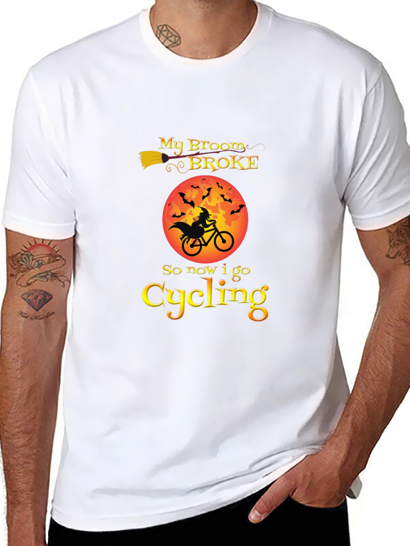 Halloween Witch Cycling T-Shirt