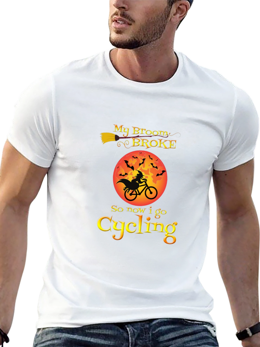 Halloween Witch Cycling T-Shirt