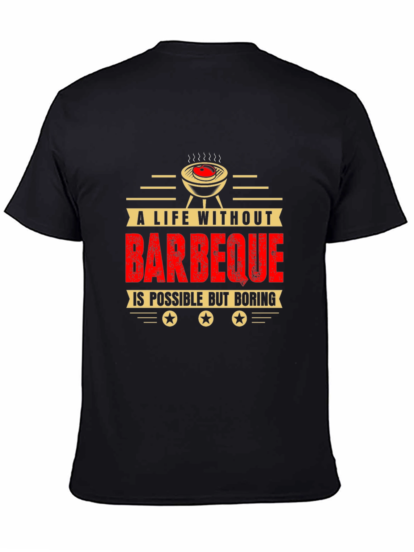 BBQ Lover T-Shirt - Life Without Barbeque is Boring Tee