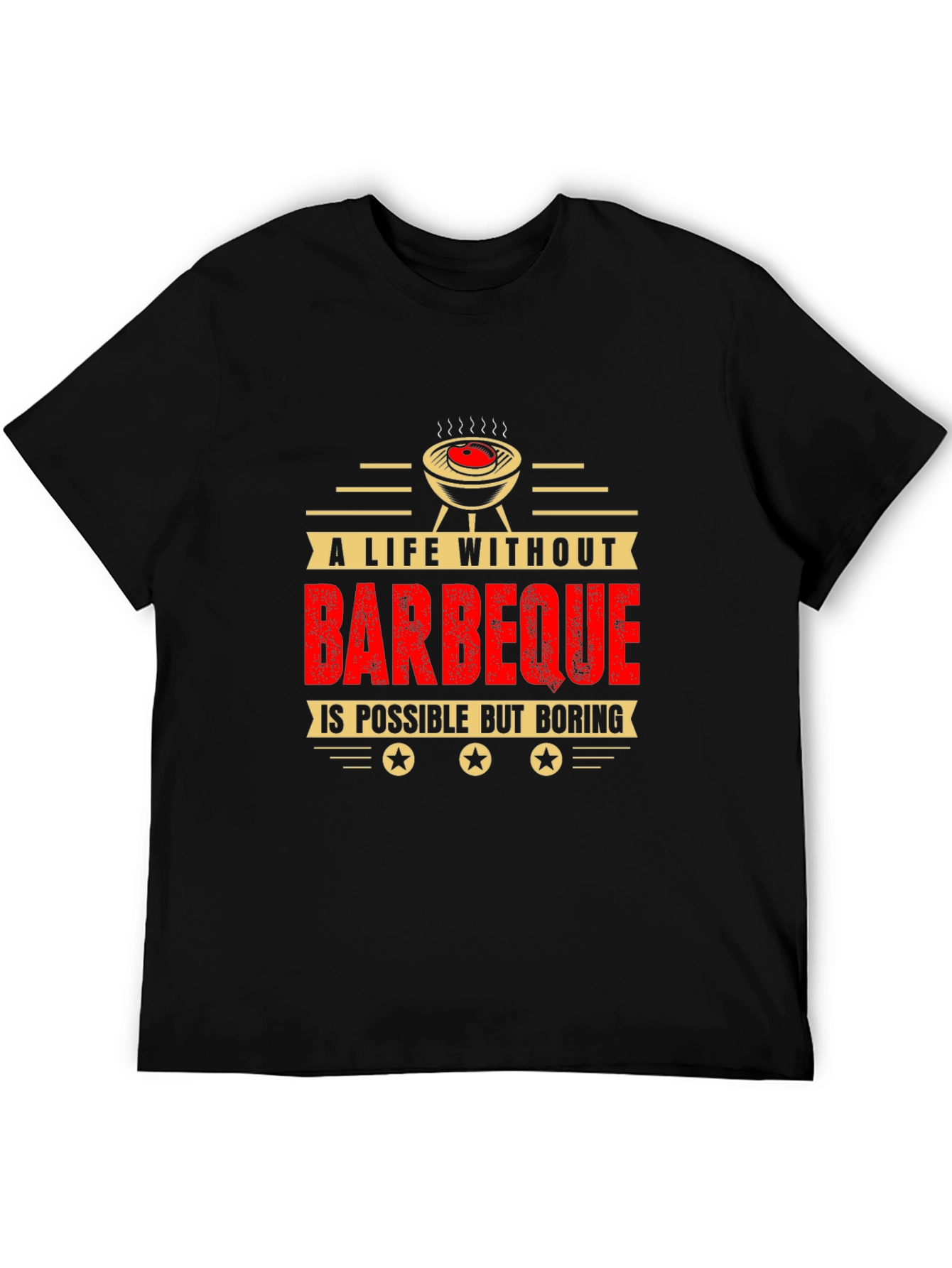 BBQ Lover T-Shirt - Life Without Barbeque is Boring Tee