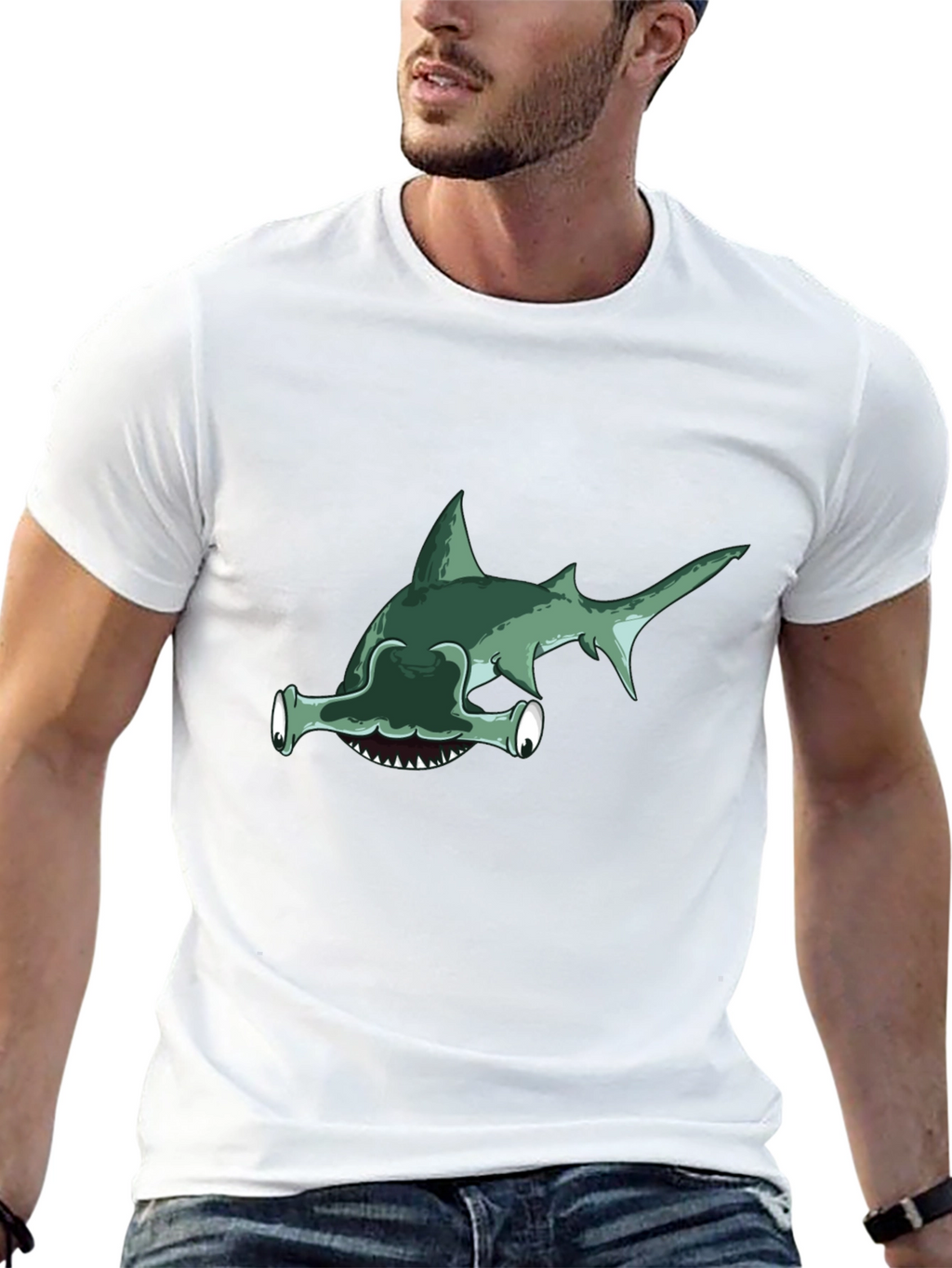 Hammerhead Shark Graphic Tee - Unique Design