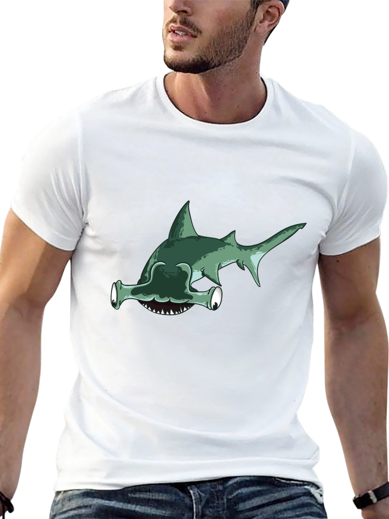 Hammerhead Shark Graphic Tee - Unique Design