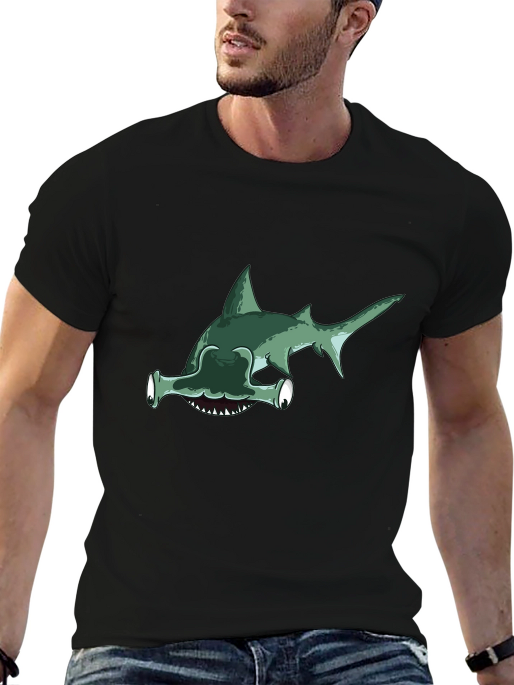 Hammerhead Shark Graphic Tee - Unique Design