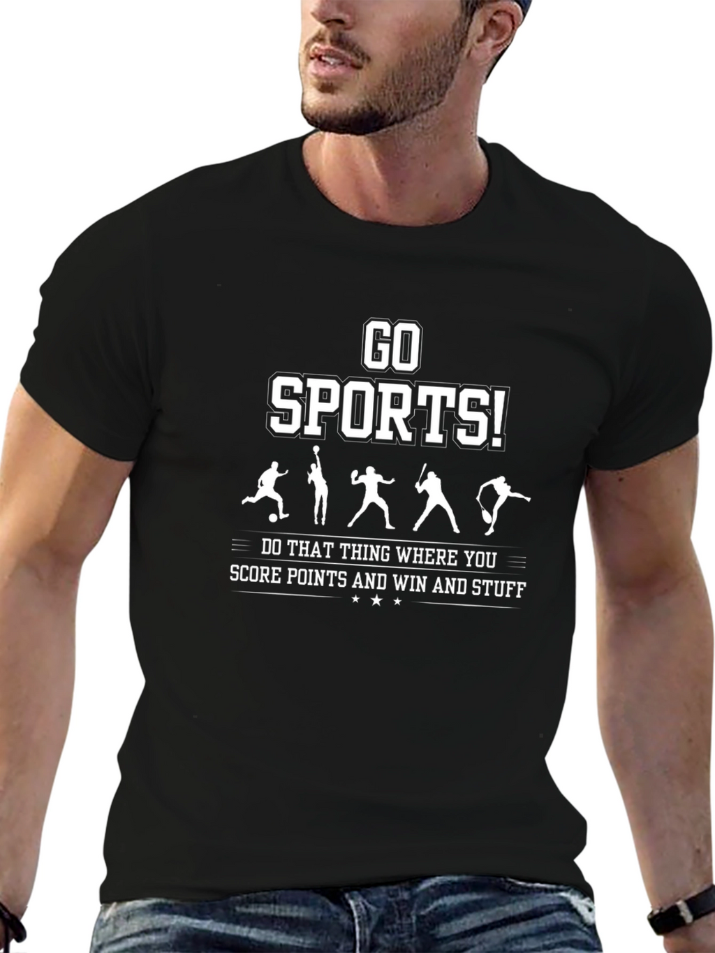 Go Sports! Funny Graphic T-Shirt