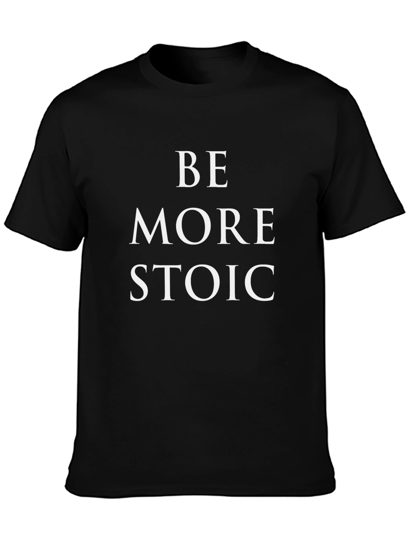 Be More Stoic Graphic Tee - Black