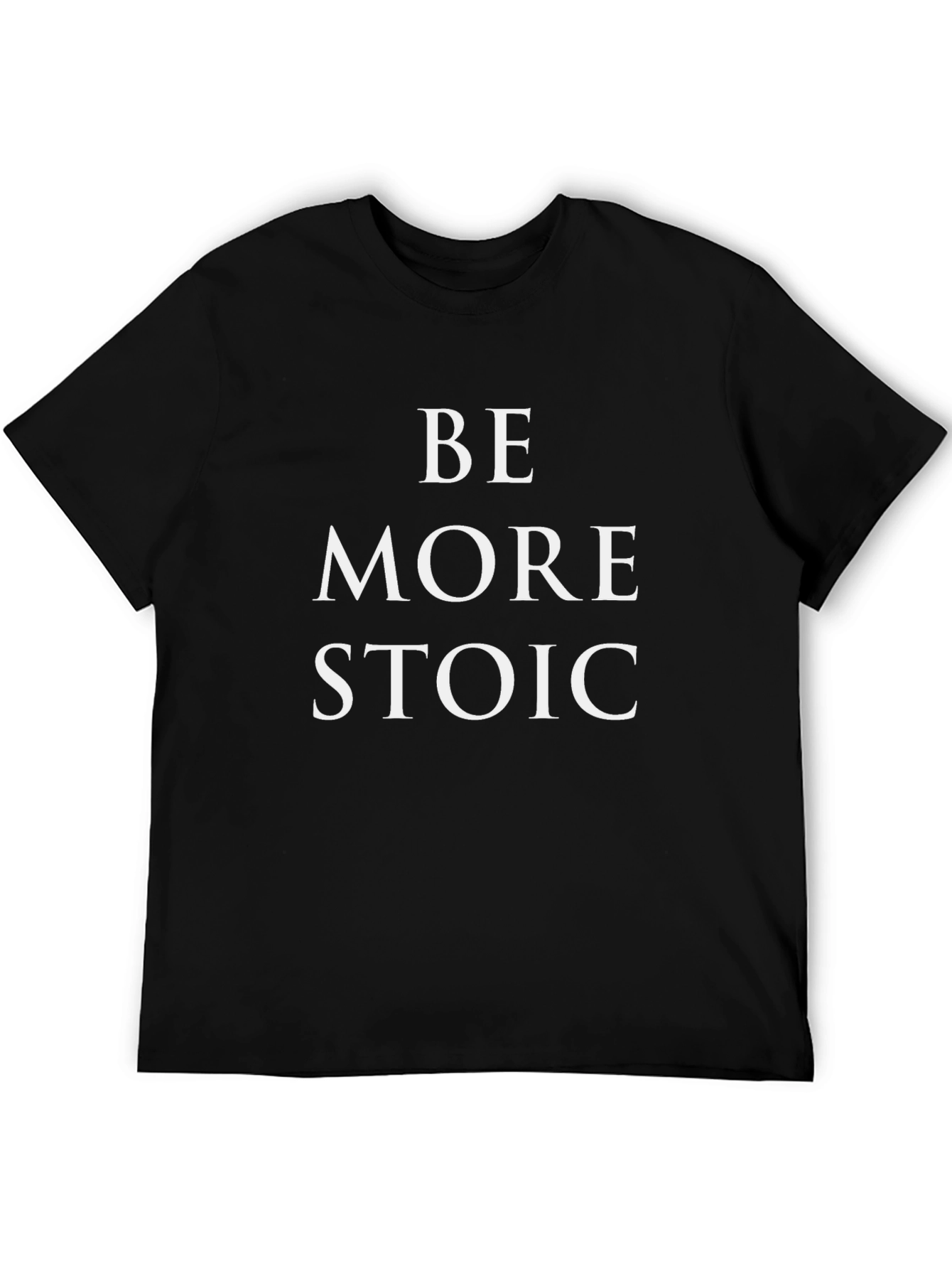 Be More Stoic Graphic Tee - Black